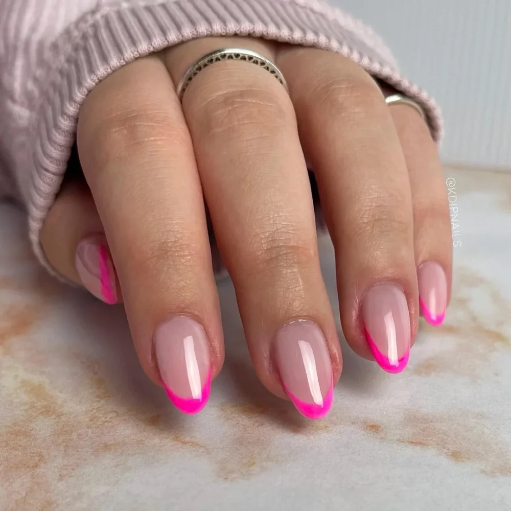 Pink-French-Tip-Nails